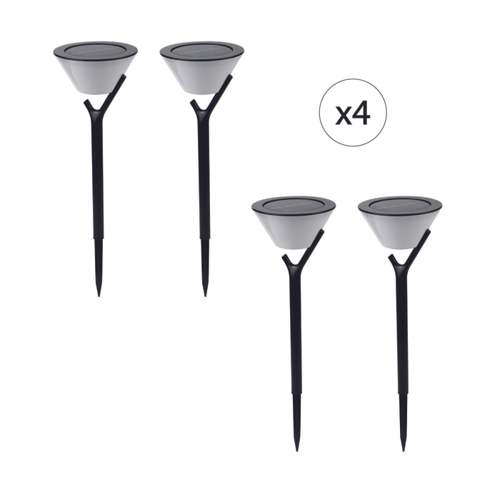 EZIlight® Solar peaky cup - Pack de 4 lampes