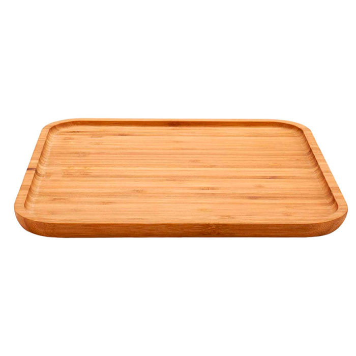 Tabla grande cuadrada bambu aperitivo 30 colección kinvara