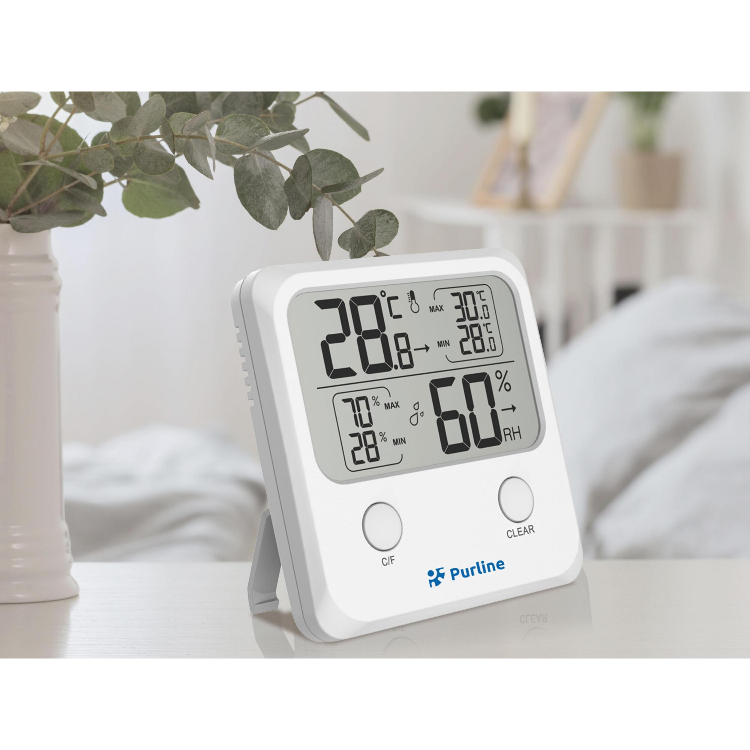 Estación meteorológica inalámbrica con indicador de temperatura y humedad WS01N PURLINE