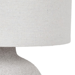 Lampe Ceramique Embossee H40cm