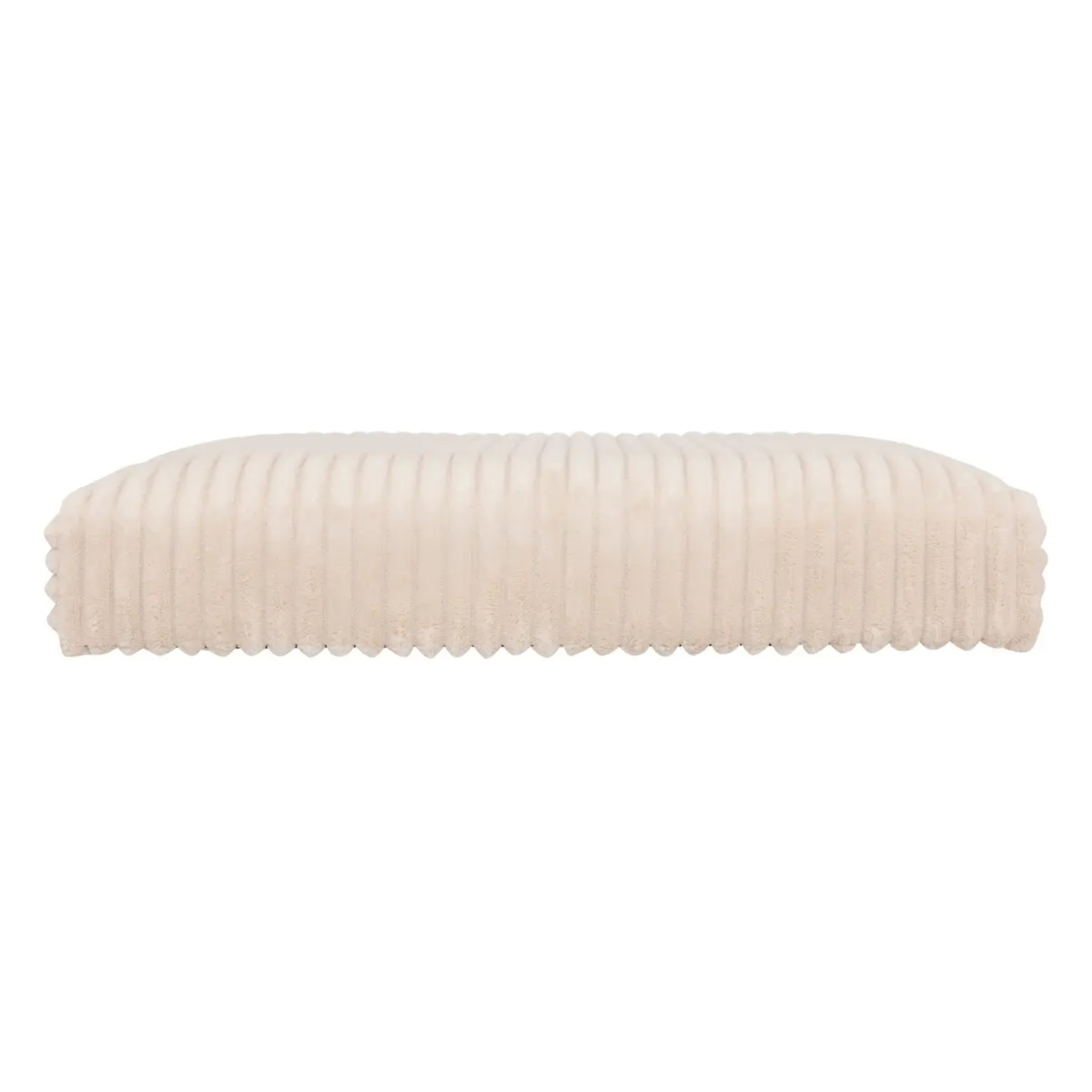 Pouf pliant Arum ivoire 38x38cm