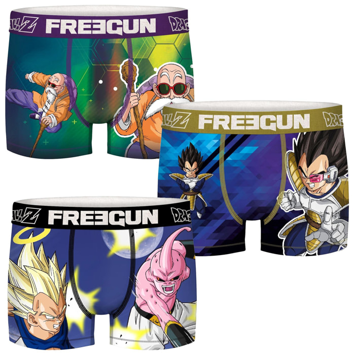 Set de 3 Boxers para hombre FREEGUN colección DRAGON BALL