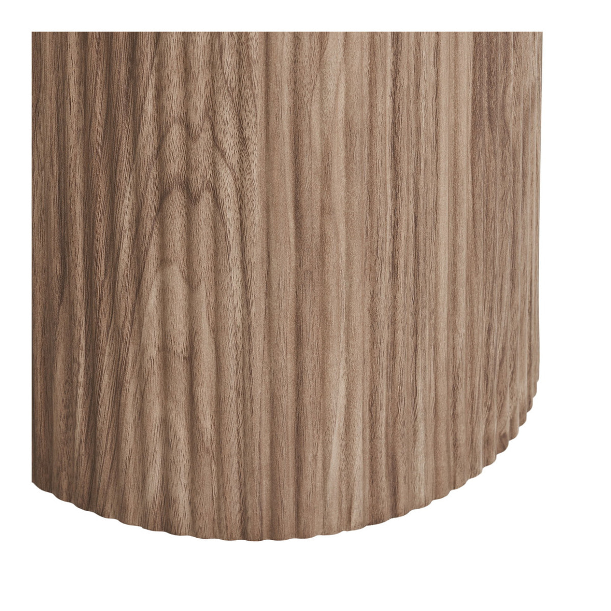 Tavolino da appoggio Athens piano in ceramica bianca su base legno ø45x50 cm