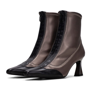 Botin Dalia Negro plomo 6,5 cm