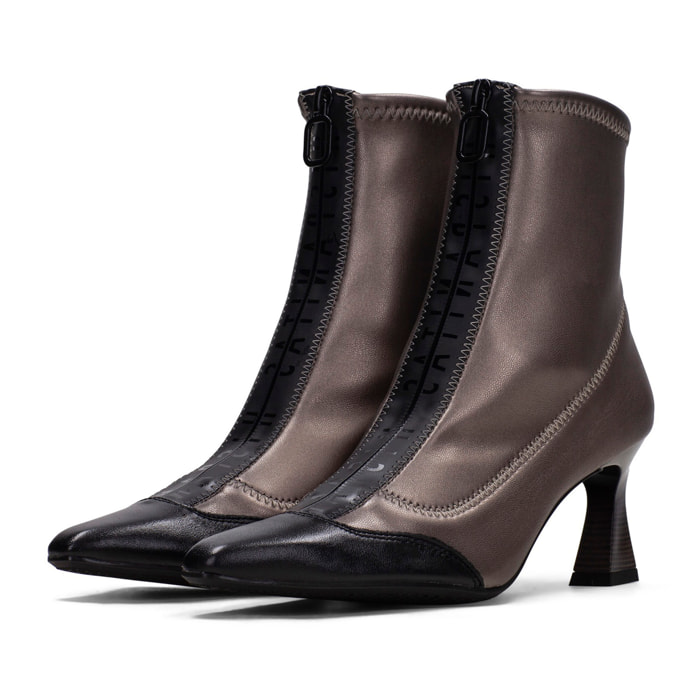 Botin Dalia Negro plomo 6,5 cm