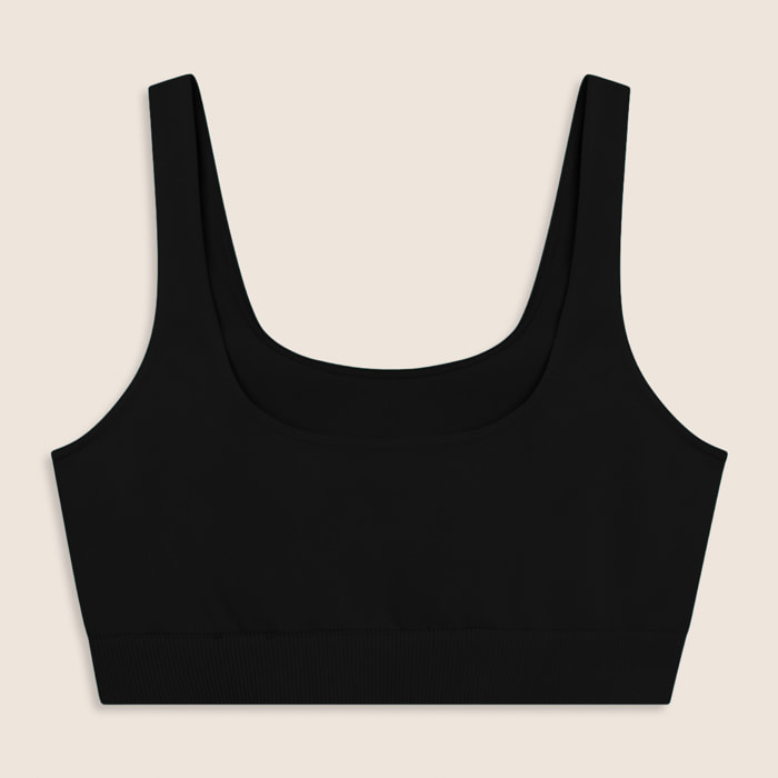 Top Sportivo Seamless con Fascia Sottoseno in costina