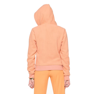 Chaqueta sherpa de mujer de invierno con capucha y cremallera "Relaxed"