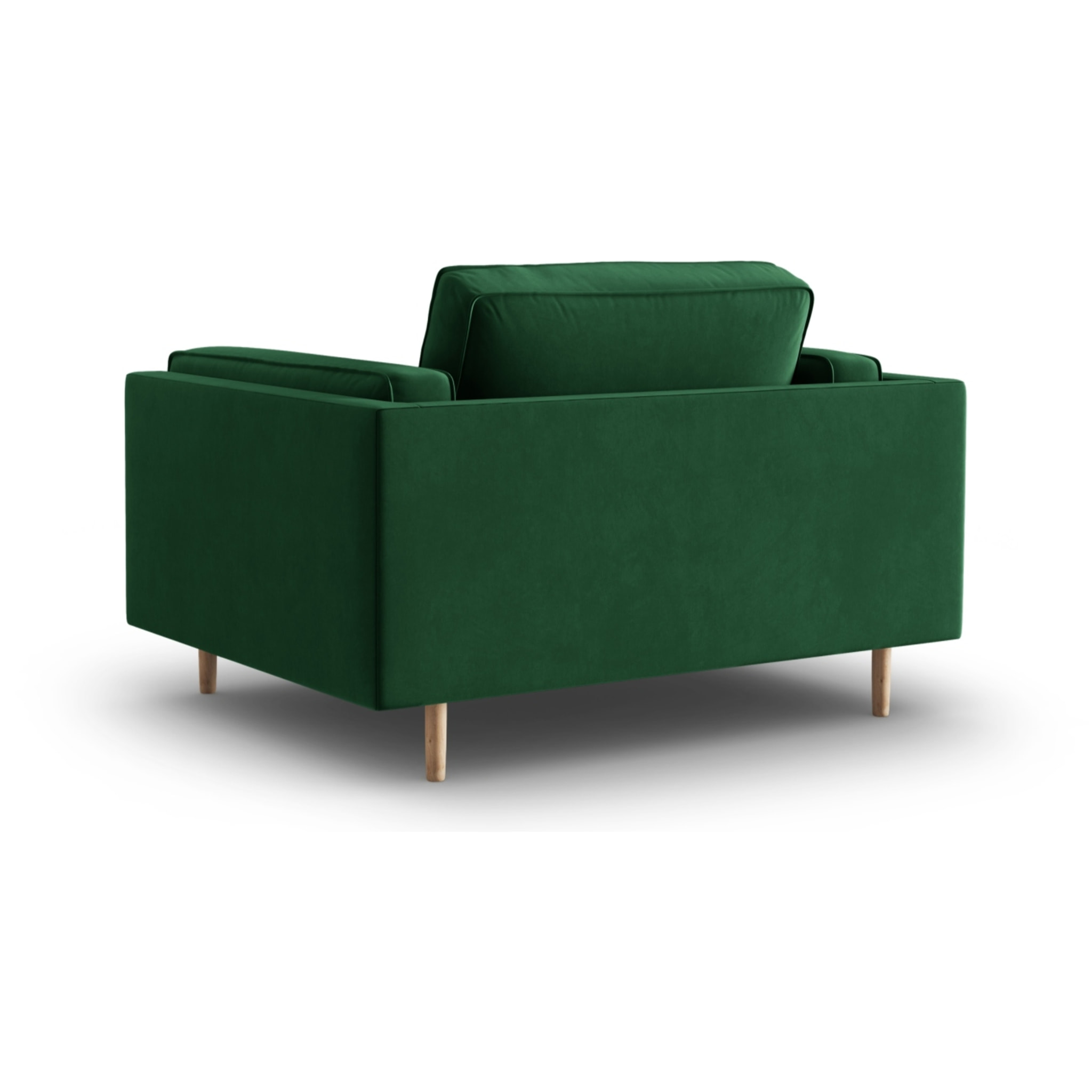 Fauteuil "Christian" en velours vert