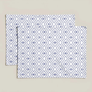 Lot de 2 sets de table individuels résinés 0120-139 100% coton 45x35 cm