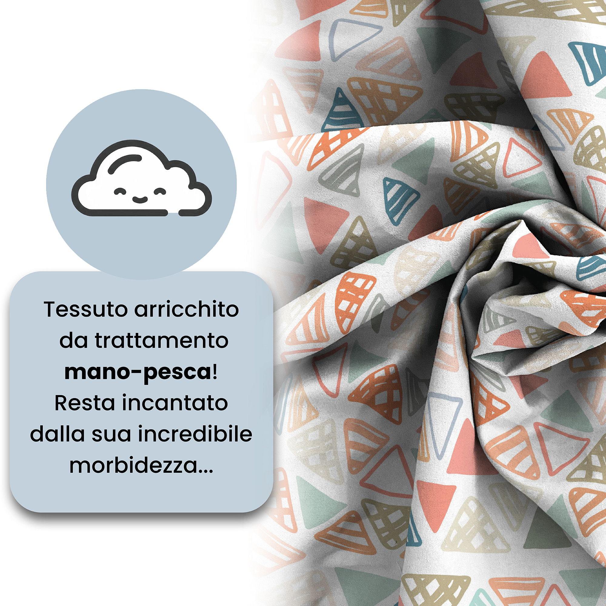 COPRIPIUMINO FANTASY, 100% Microfibra, No Stiro - DIFFERENT