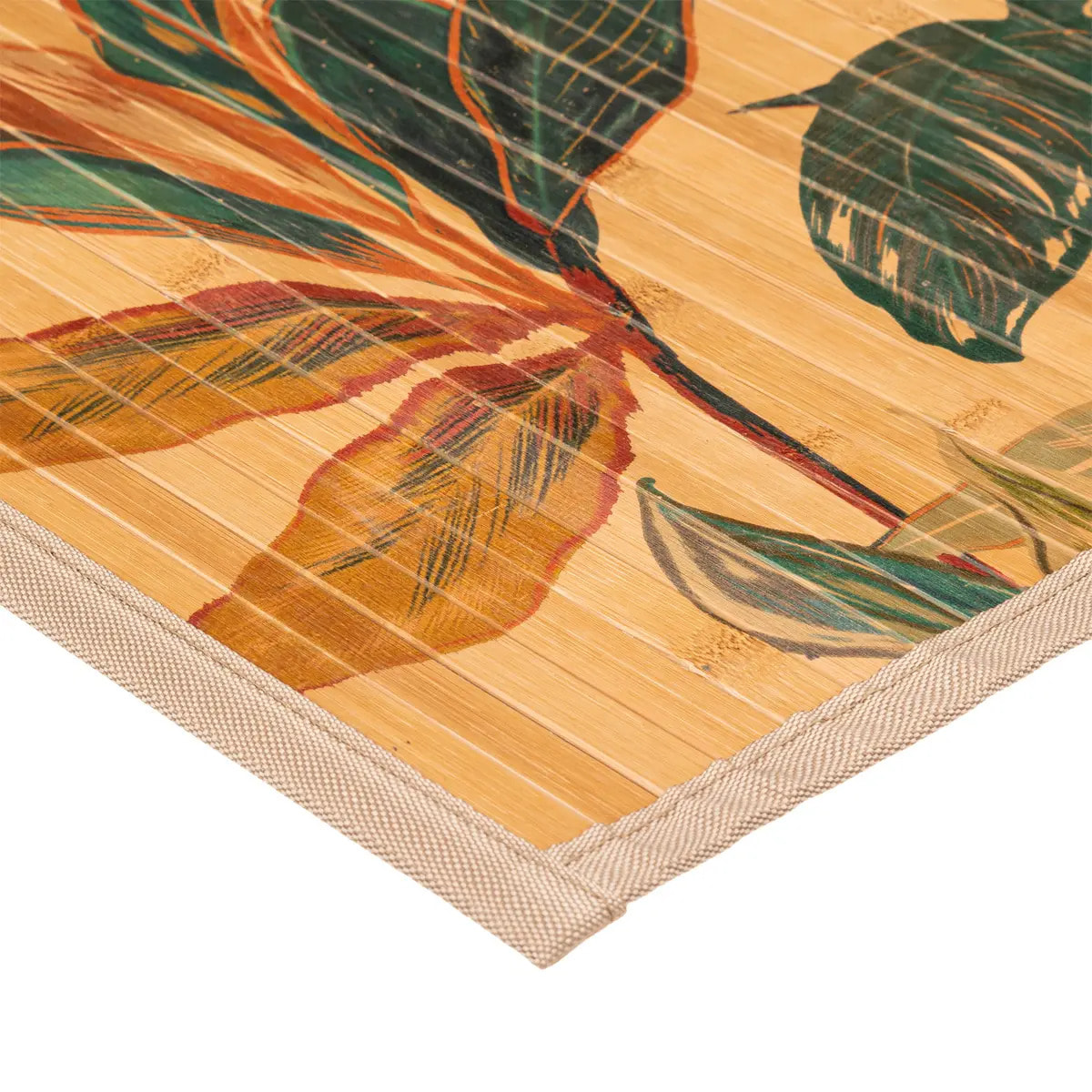 Tapis latte bambou 50x80cm "Palawan" multicolore