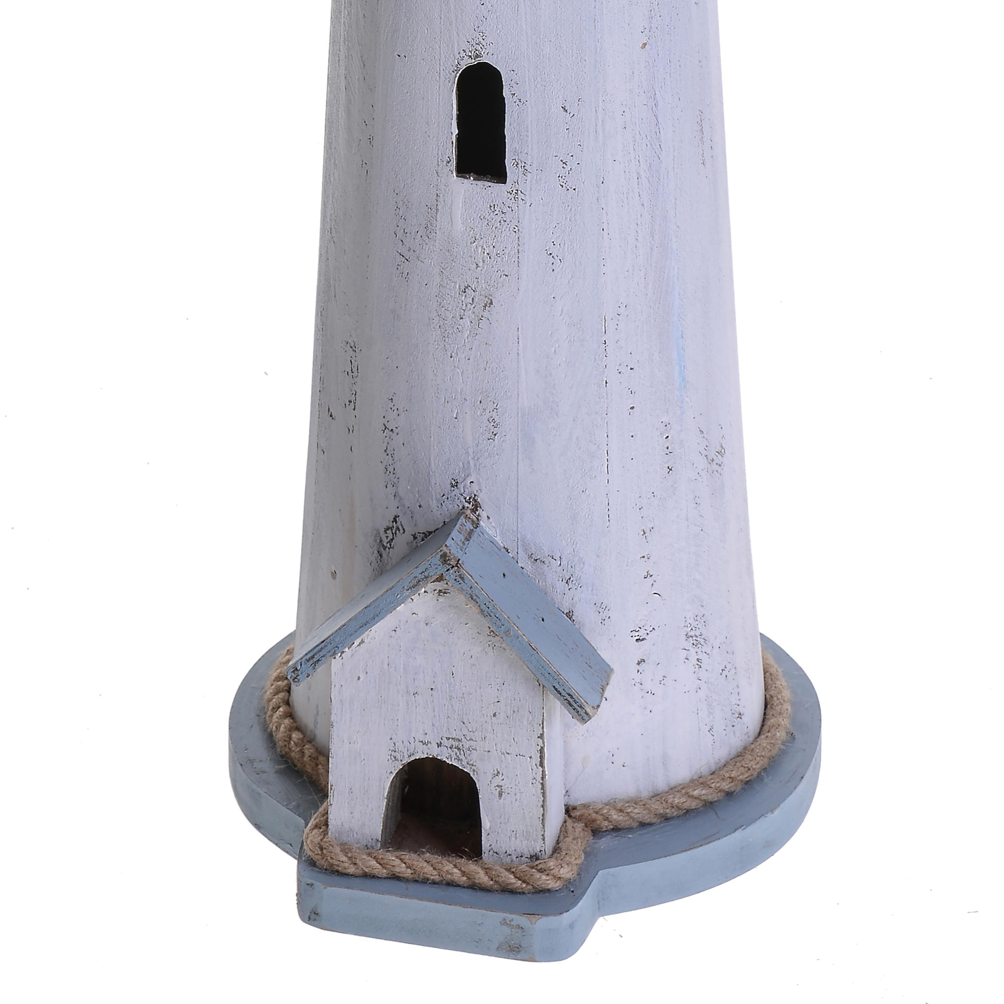 Faro. Altezza 67 Cm - Pezzi 1 - 19,5X67X19,5cm - Colore: Blu - Bianchi Dino - Marina, Decori Tema Marino