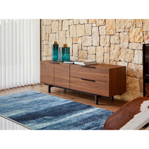 Mueble de TV – Nogal y negro mate