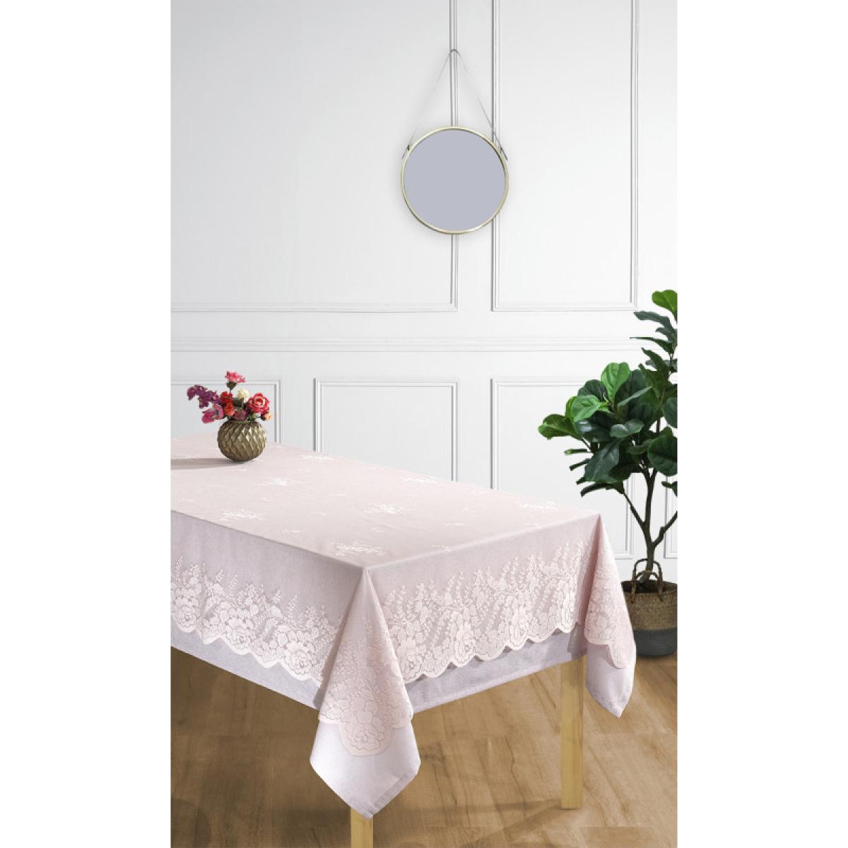 Nappe + Surnappe en dentelle ''Style Vintage'' -Rose