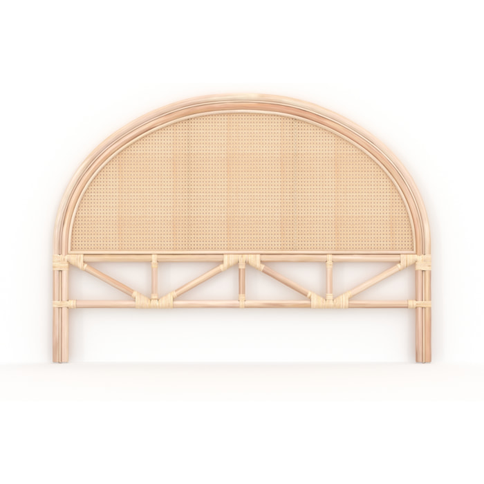 Tête de lit 140 cm en rotin et cannage - Madya