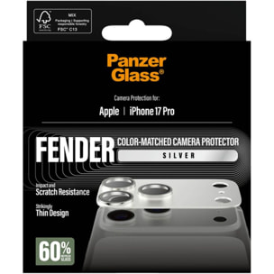 Protège objectif PANZERGLASS iPhone 17 Pro protège objectif Silver