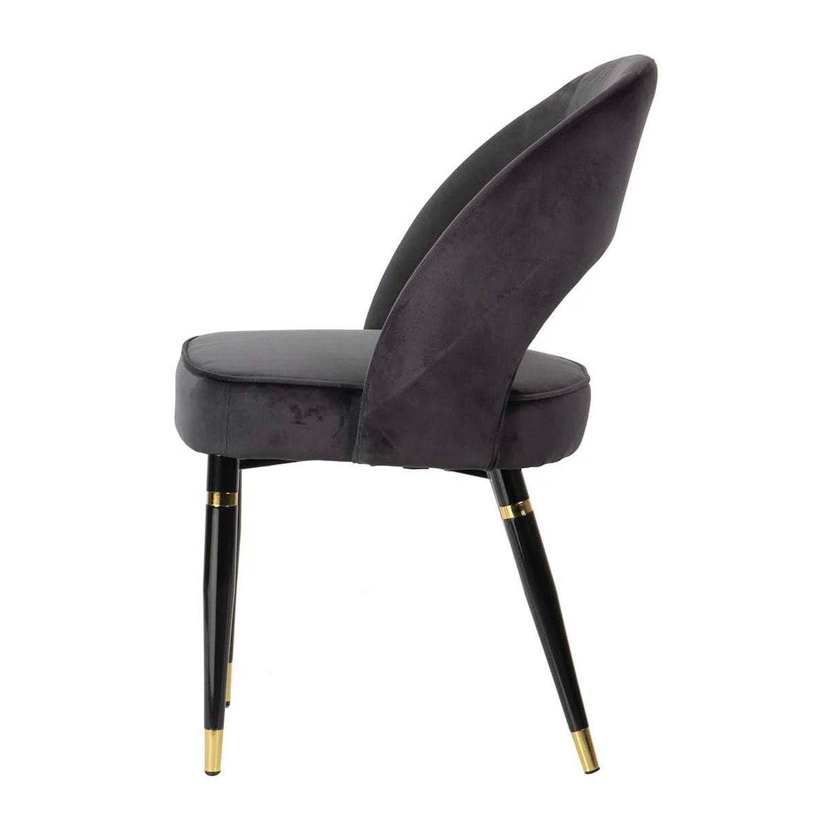 Silla Velvet Negro Houston 56x58x83 Cm