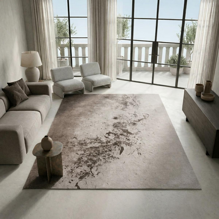 tapis tissé main kilim en coton, motif Abstrait
