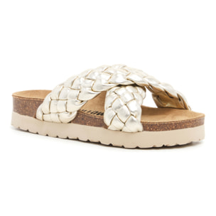 SANDALO CON ZEPPA BILLOWY DORATO