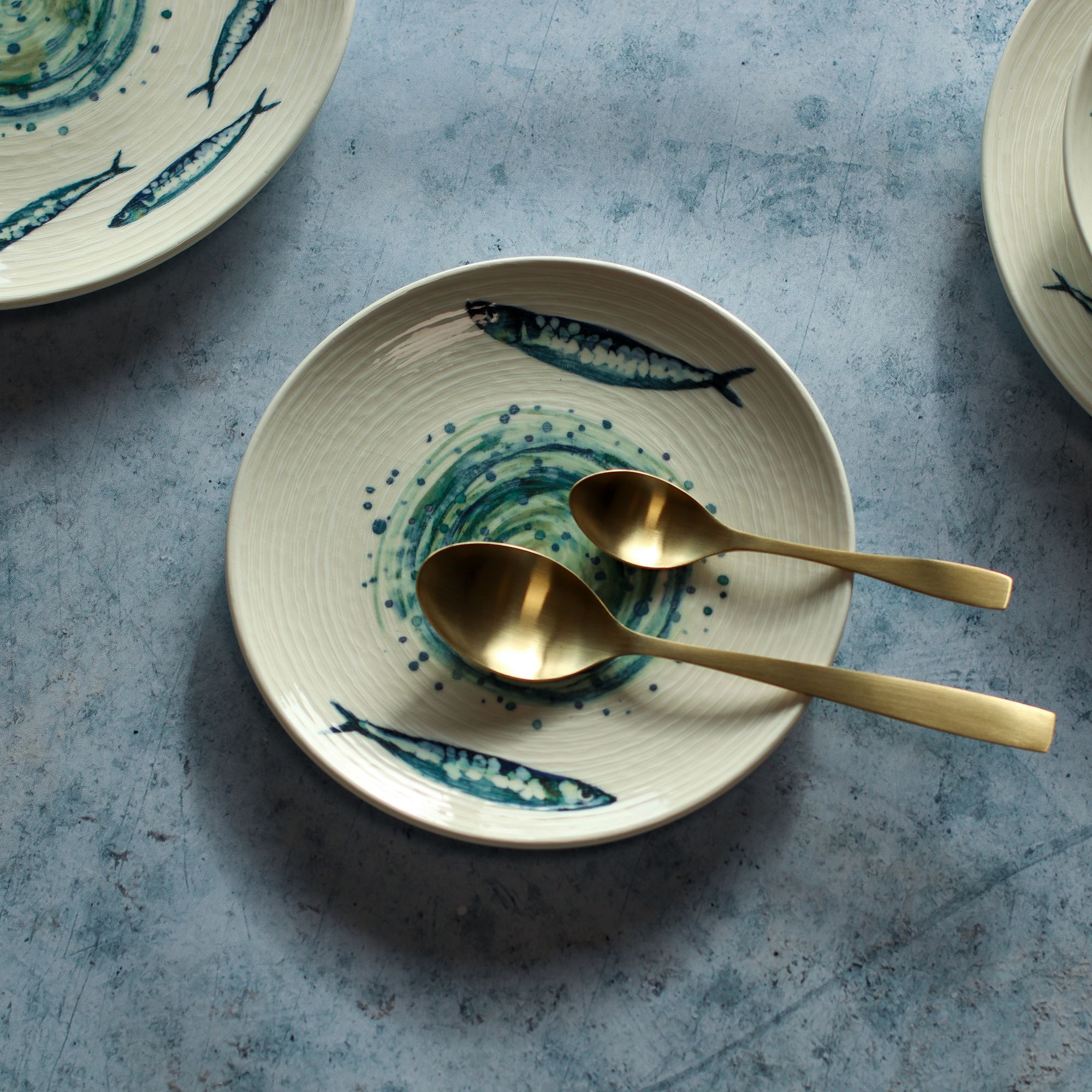 Lot de 6 assiettes à dessert 20cm SARDINE