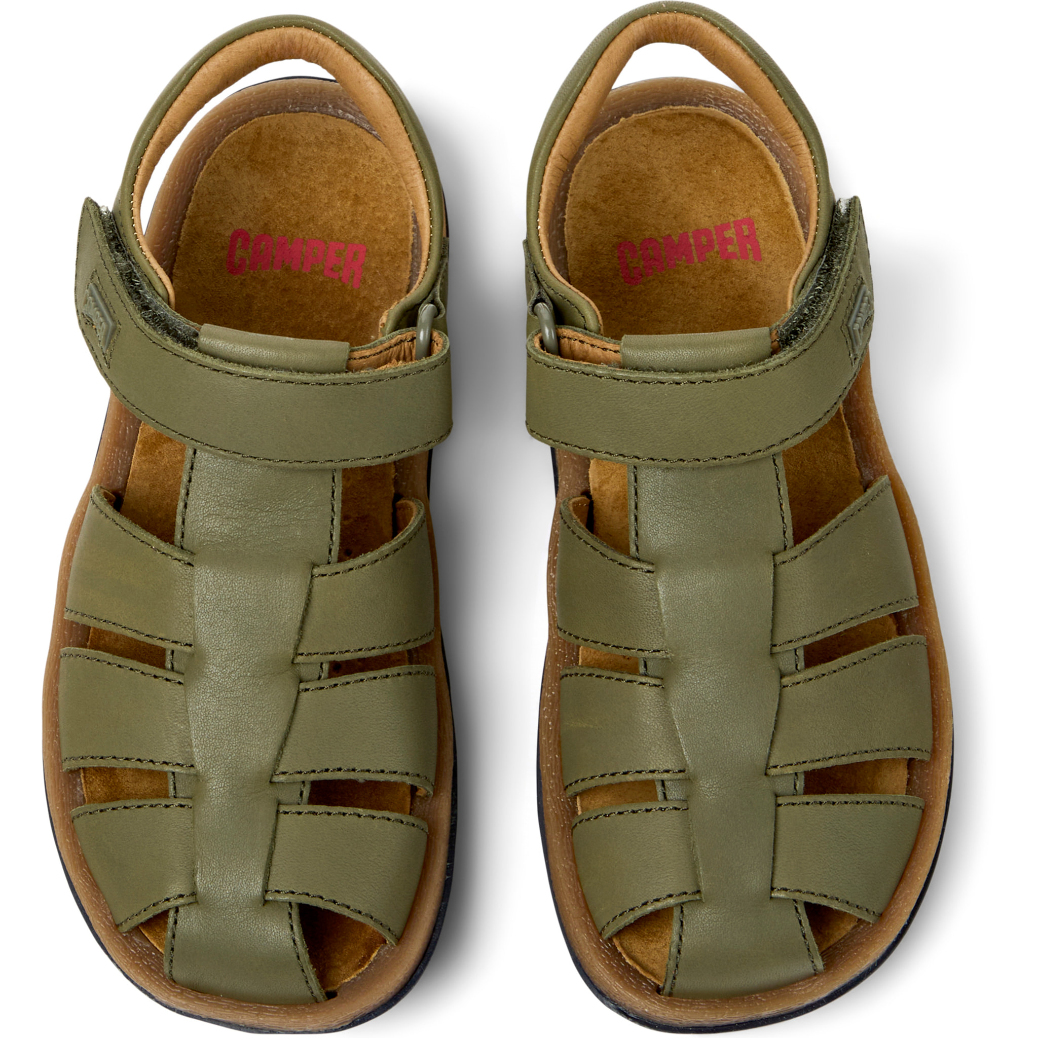 Sandalias - CAMPER Bicho - Verde - Cuero liso