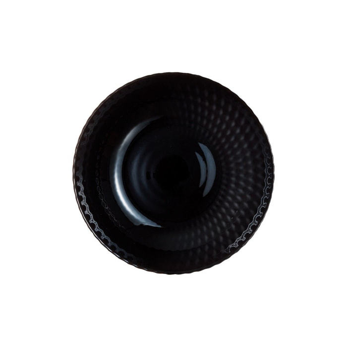 6 platos hondos negros 20 cm Pampille - Luminarc