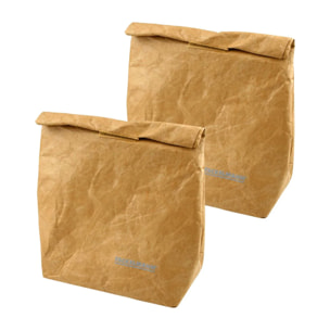 Lot de 2 lunch bags isothermes 30 cl avec 2 ustensiles de cuisine Fackelmann Move