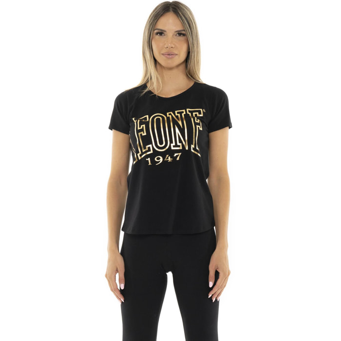 Camiseta manga corta mujer "Authentic Gold"