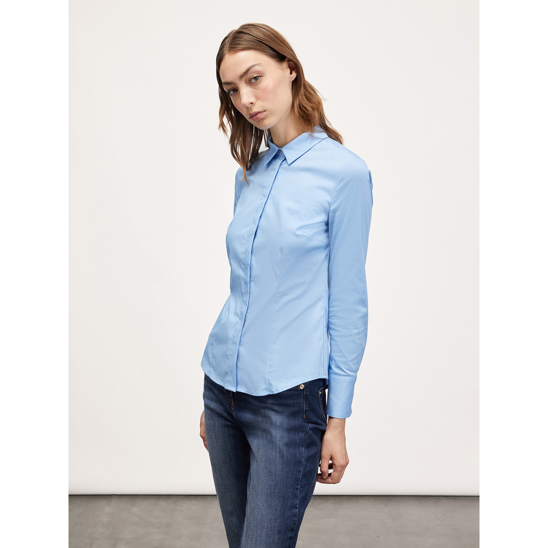 Motivi - Camicia in popeline - Azzurro