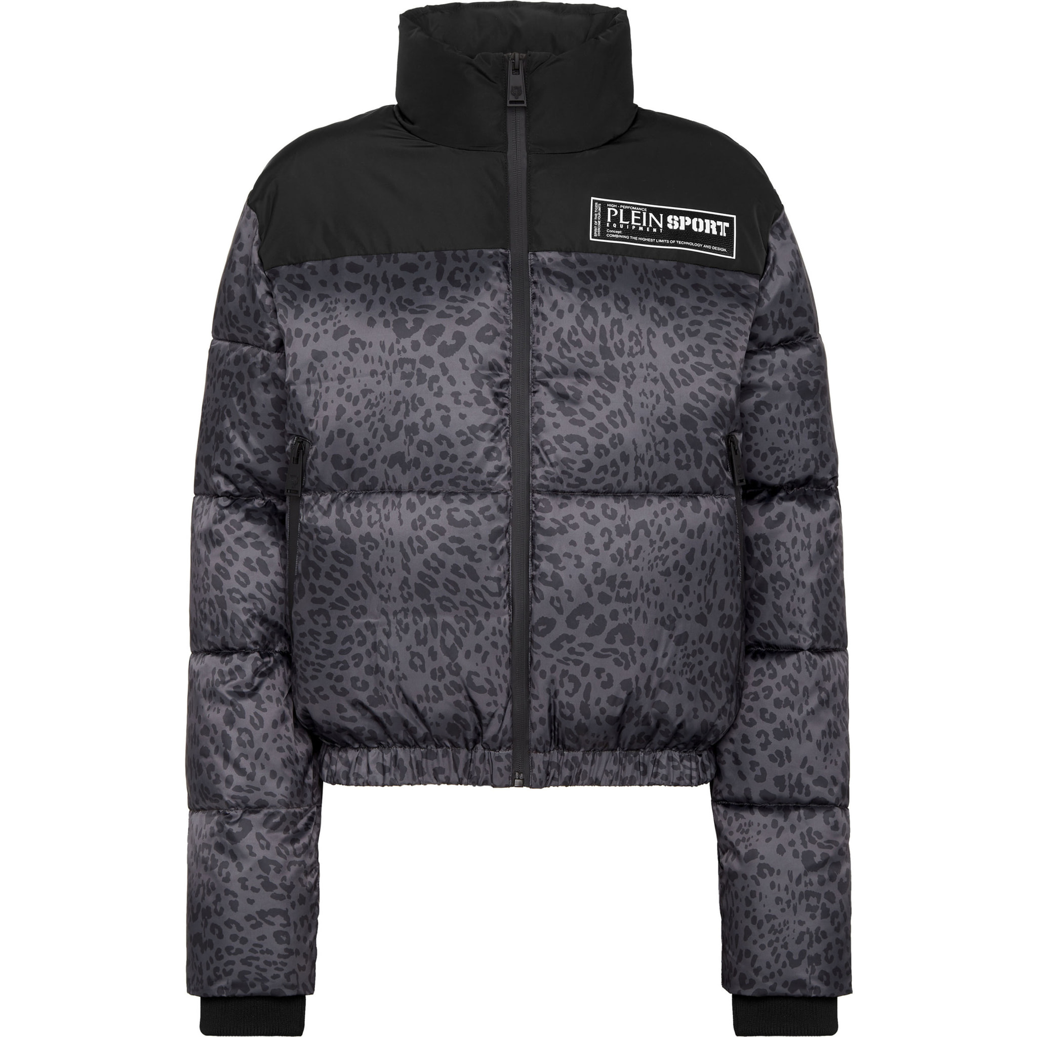 PLEIN SPORT Down Jacket LEOPARD