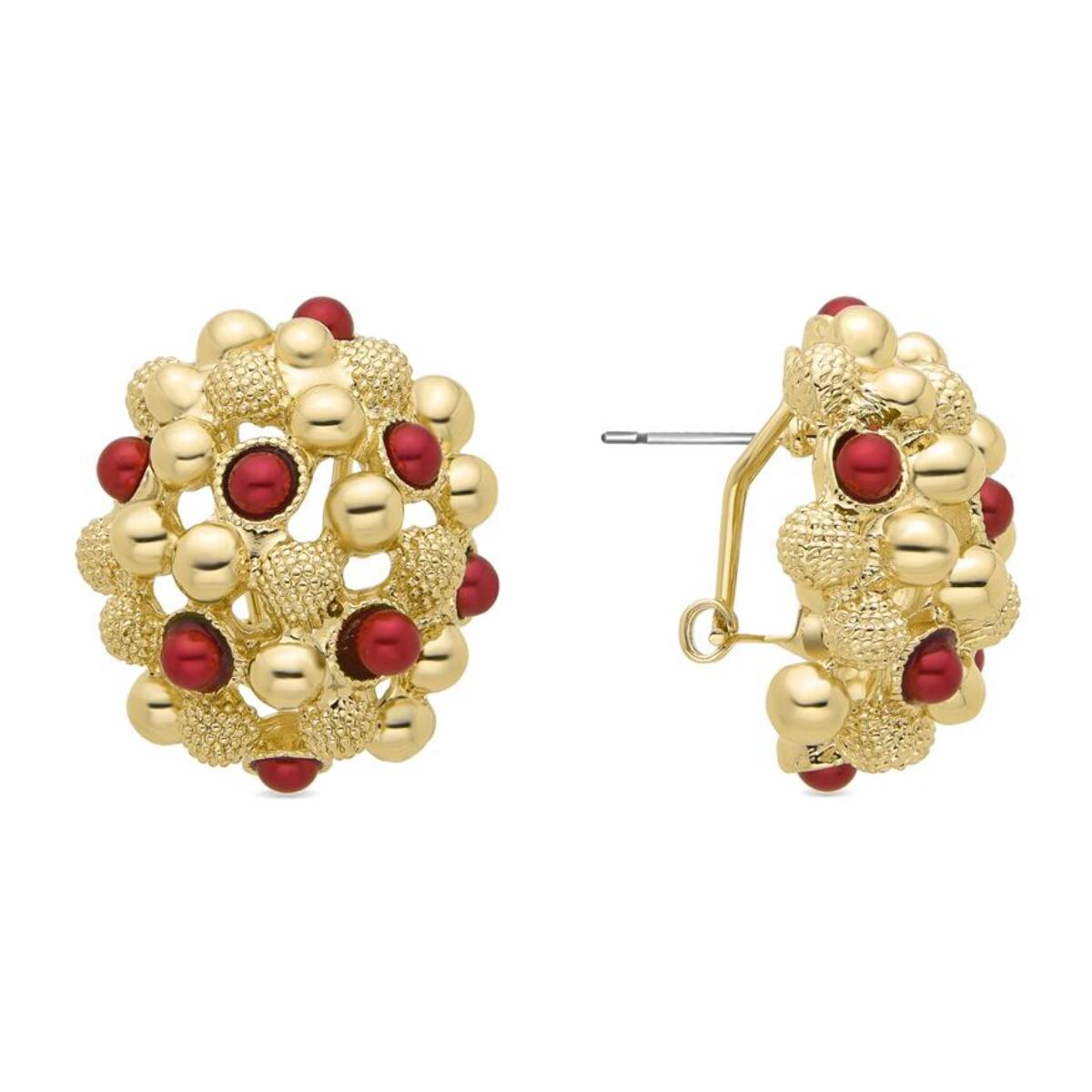 Pendientes Lux by Lux acabadoss en oro amarillo 18k