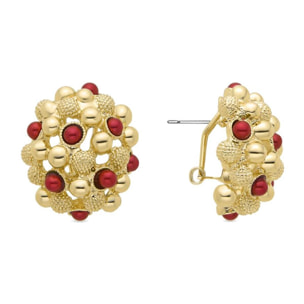 Pendientes Lux by Lux acabadoss en oro amarillo 18k