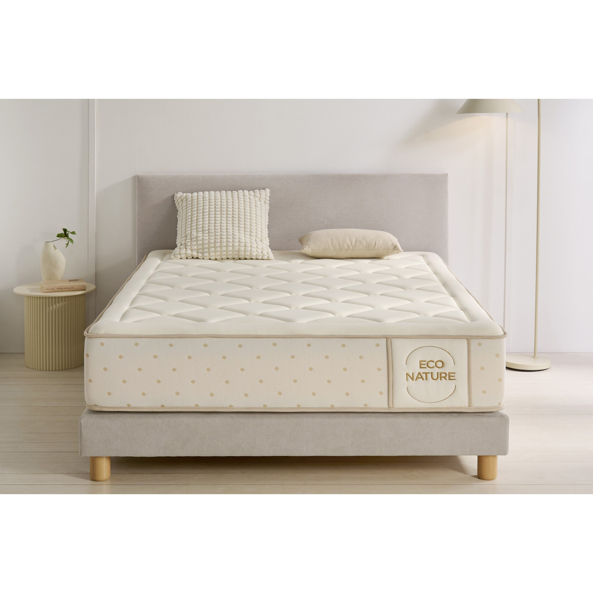 Matelas Ressorts Ensachés Eco Nature Spring, 30 cm, 2 places - Moonia