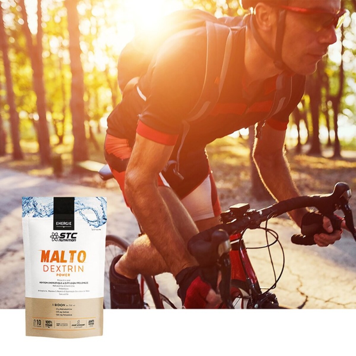 STC NUTRITION - MALTOdextrin Power - Boisson énergétique à diffusion prolongée - Hydratation + maintien de la performance - Vegan - Doypack 500g