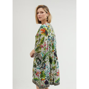 Kurta con stampa giungla