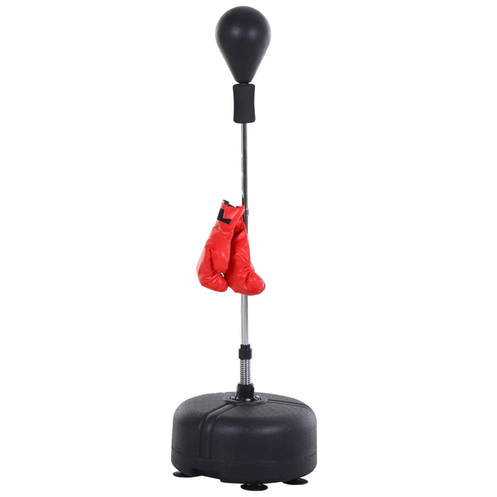 Pera de Boxeo con Soporte Acero PU PE ÃƒÂÂ¤48x136-154 cm Negro