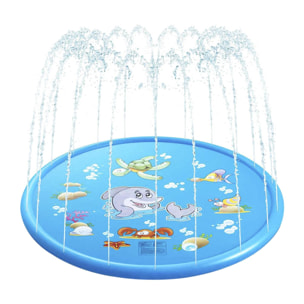 Splash Pad. Juguete inflable con aspersor de agua para jugar. 100cm de diámetro. Diseño delfín.