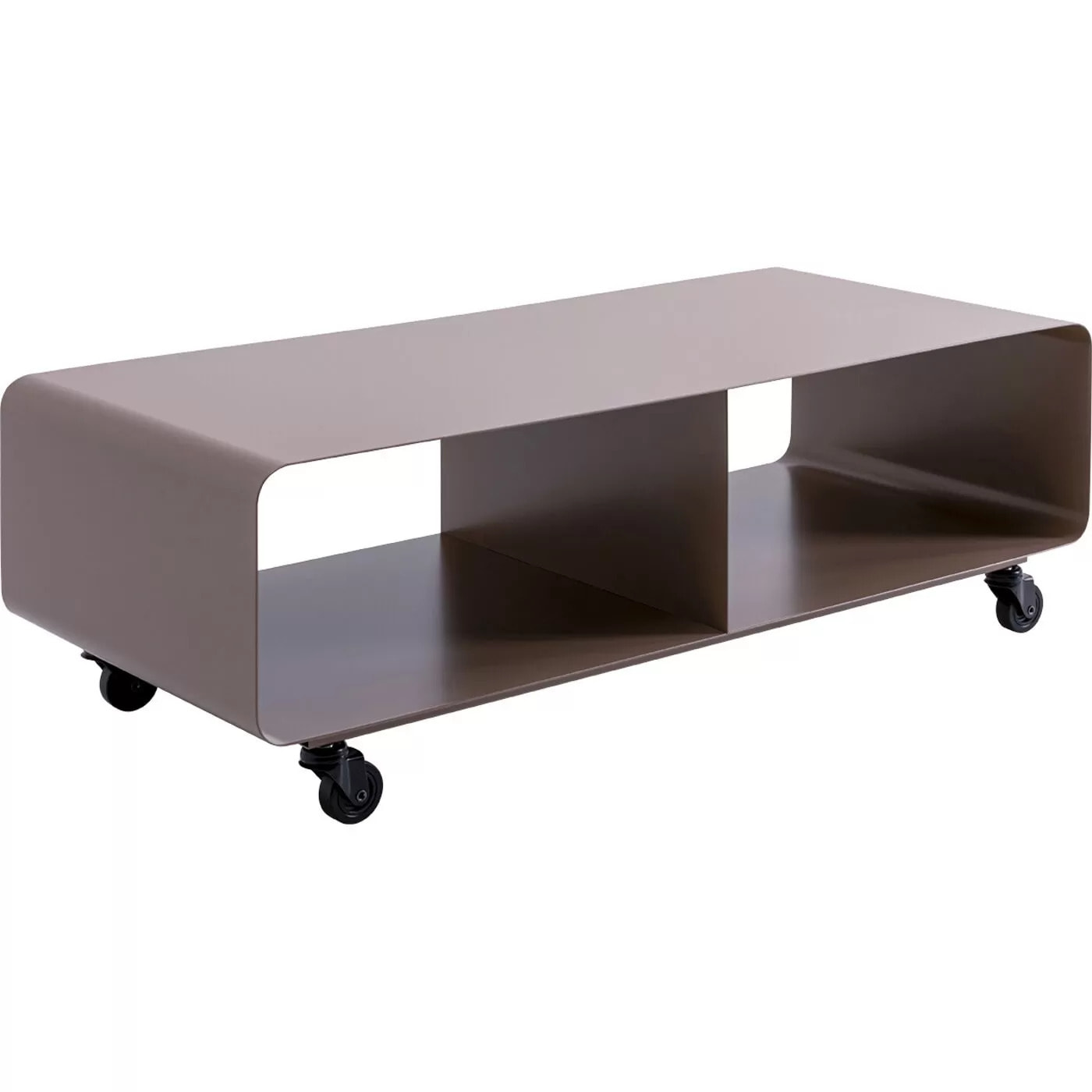 Meuble TV Lounge à roulettes taupe Kare Design