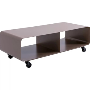 Meuble TV Lounge à roulettes taupe Kare Design