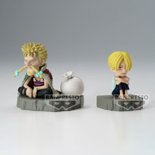 One Piece World Collectable Stories Sanji e Zeff Figura 6cm Banpresto