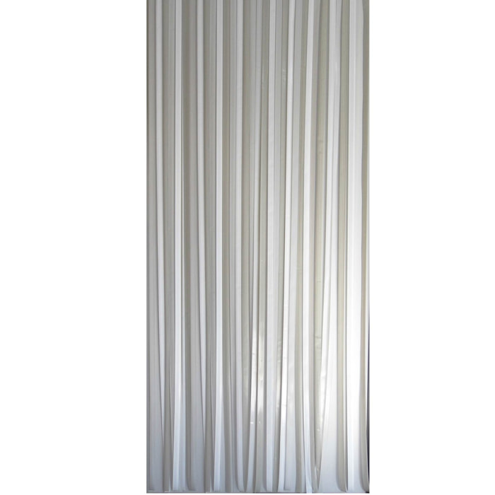 Rideau de porte à lanières colorées - Blanc