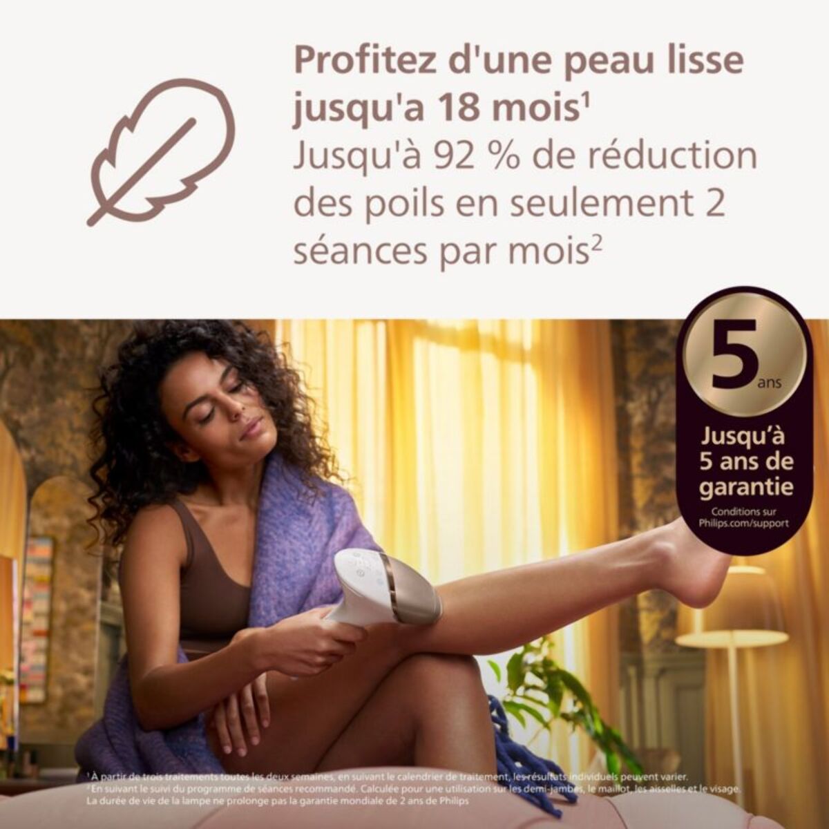 Epilateur lumière pulsée PHILIPS Lumea série 9900 BRI951/01