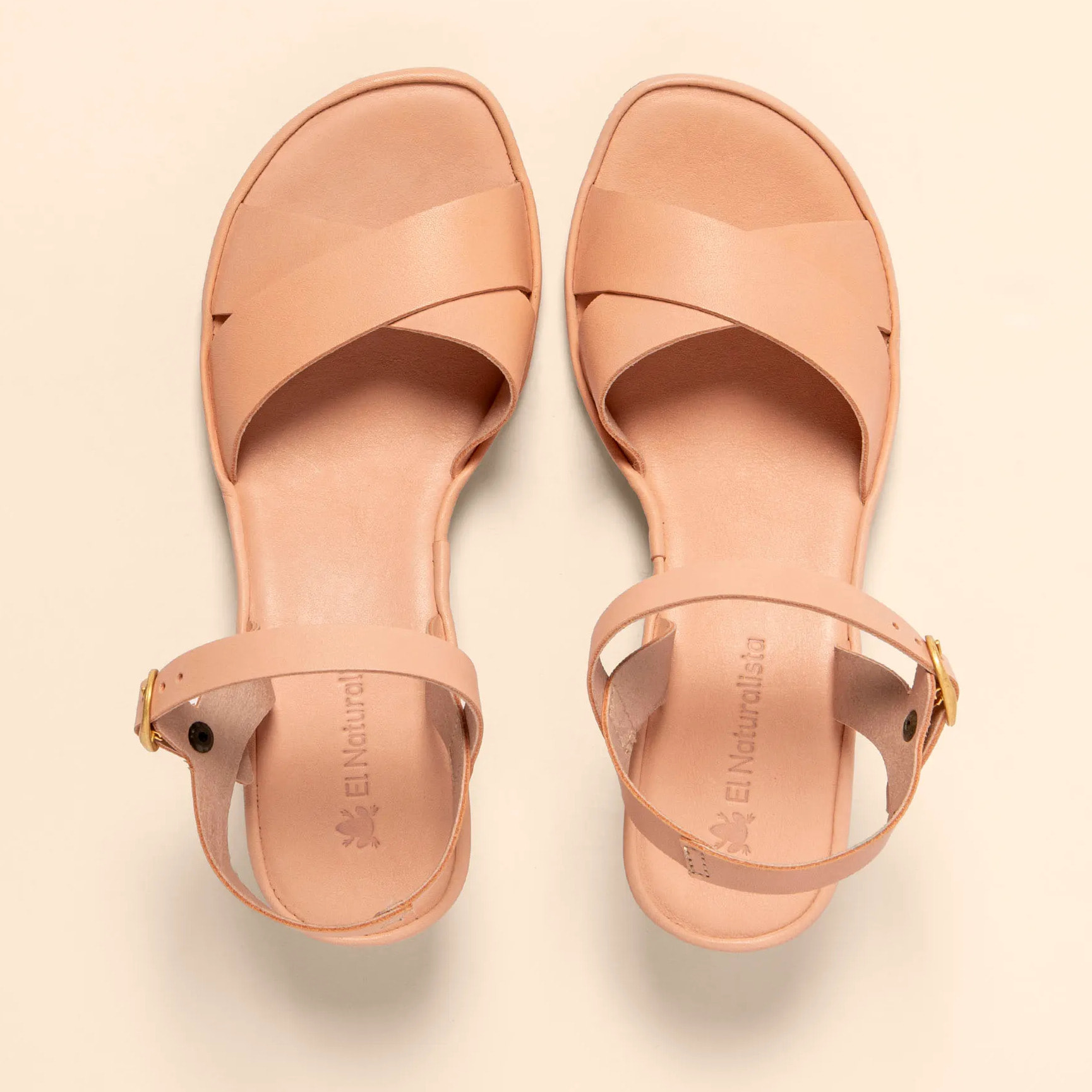 Sandalias con tacón N854 SOFT NAPPA SALMON/ GAIA color Salmon