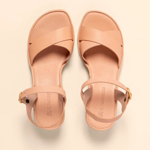 Sandalias con tacón N854 SOFT NAPPA SALMON/ GAIA color Salmon