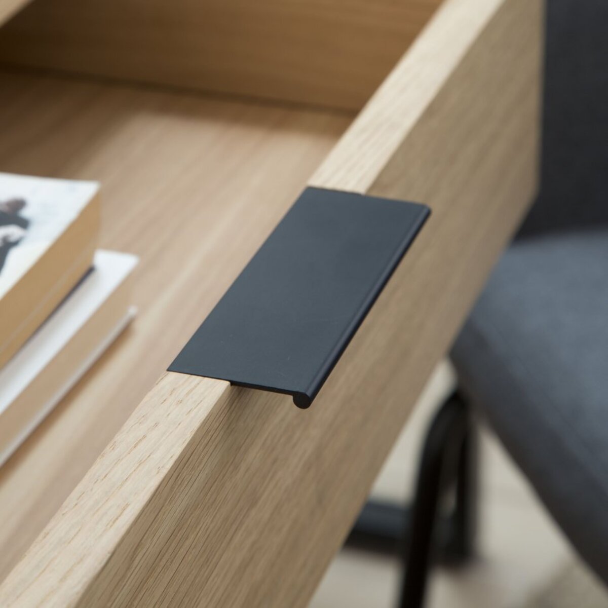 Bureau Coimbra -tableau en tôle naturelle-couleur chêne naturel 120 x 75 x 60 cm