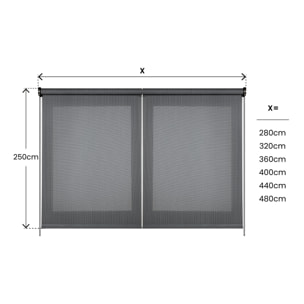 Enrollable XXL SCREEN PRO Solar Grafito