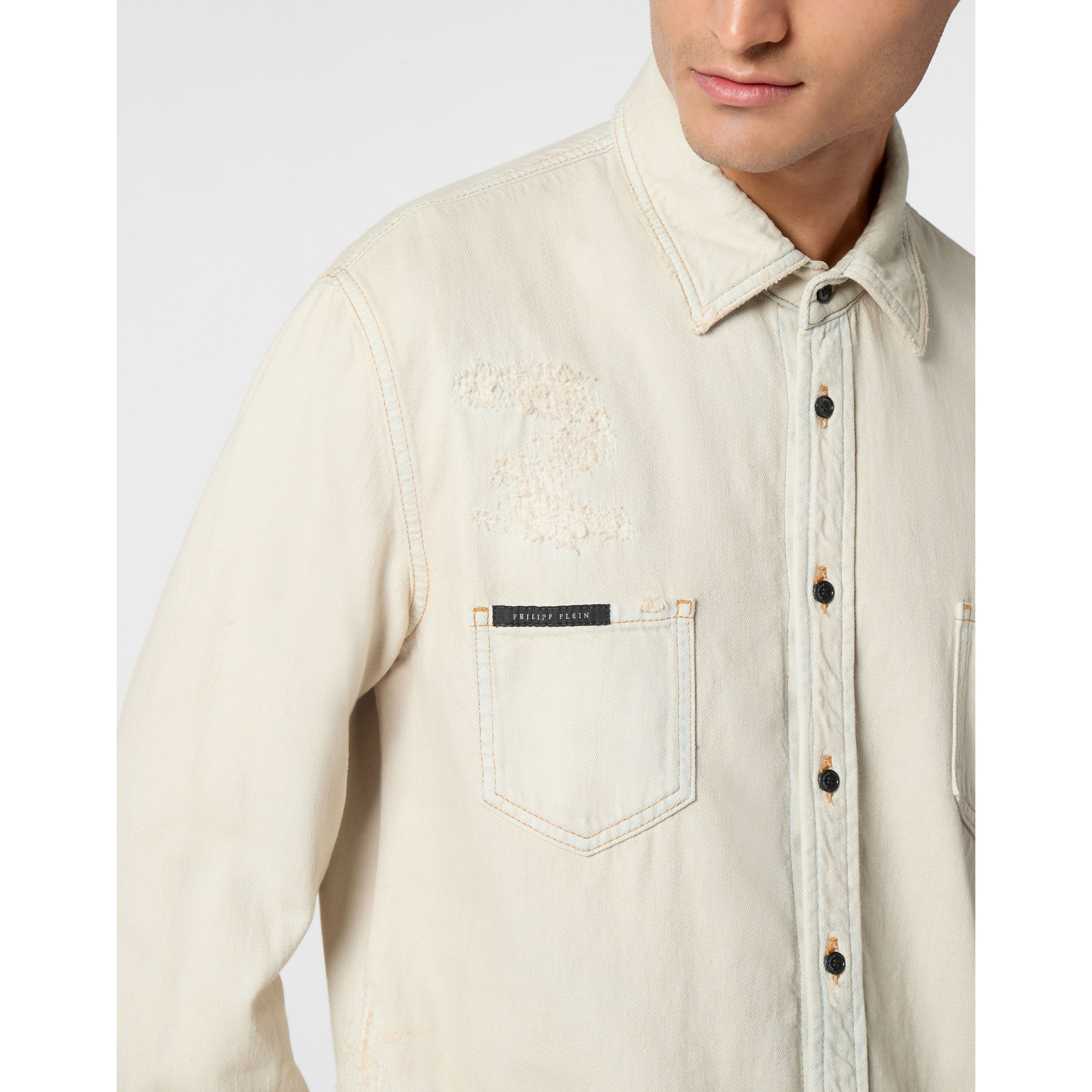 PHILIPP PLEIN Denim Shirt