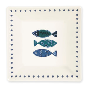 Set 6 piatti piani Excelsa – Ocean, Ceramica Multicolore