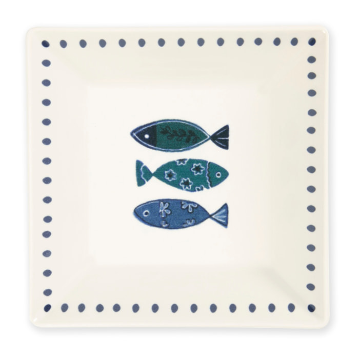 Set 6 piatti piani Excelsa – Ocean, Ceramica Multicolore