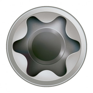 Vis terrasse SPAX 5x60mm Tête cyl. T-STAR plus T25 - Pointe CUT - inox A2 - 100 unités - 0537000500603